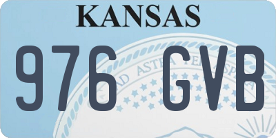 KS license plate 976GVB