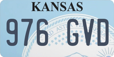 KS license plate 976GVD