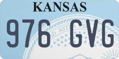 KS license plate 976GVG