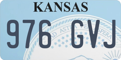 KS license plate 976GVJ
