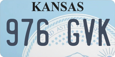 KS license plate 976GVK