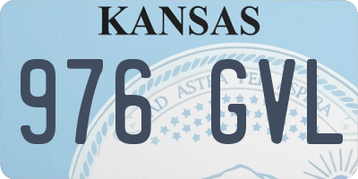 KS license plate 976GVL