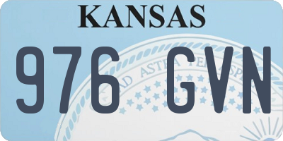 KS license plate 976GVN