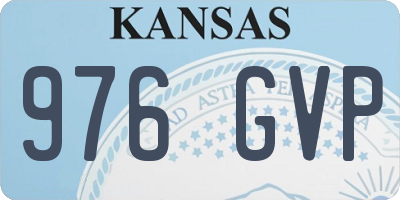 KS license plate 976GVP
