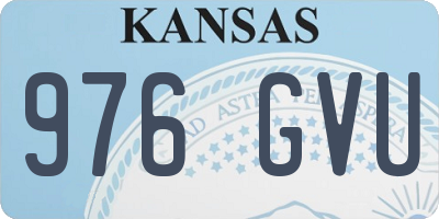 KS license plate 976GVU