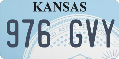 KS license plate 976GVY