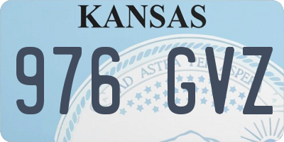 KS license plate 976GVZ