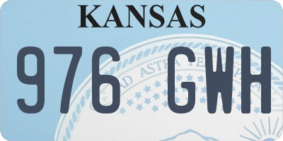KS license plate 976GWH