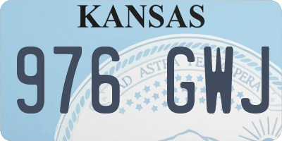 KS license plate 976GWJ