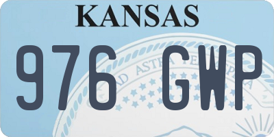 KS license plate 976GWP