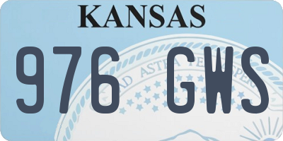 KS license plate 976GWS