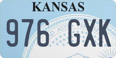 KS license plate 976GXK