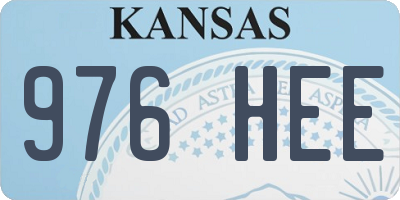 KS license plate 976HEE