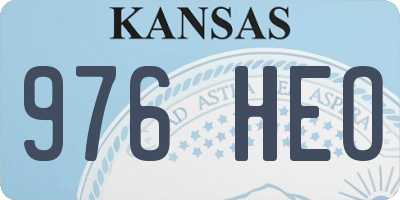 KS license plate 976HEO