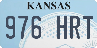 KS license plate 976HRT