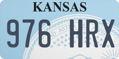 KS license plate 976HRX