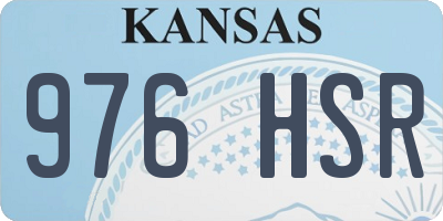 KS license plate 976HSR
