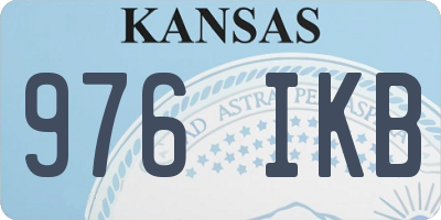 KS license plate 976IKB