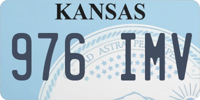 KS license plate 976IMV