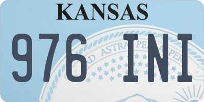 KS license plate 976INI