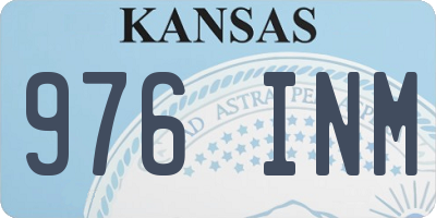 KS license plate 976INM