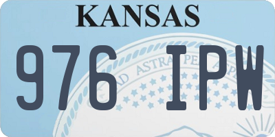 KS license plate 976IPW