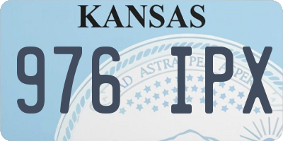KS license plate 976IPX