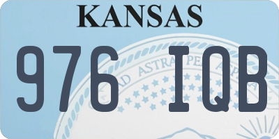 KS license plate 976IQB