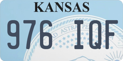 KS license plate 976IQF
