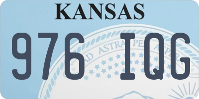 KS license plate 976IQG