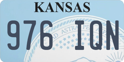 KS license plate 976IQN