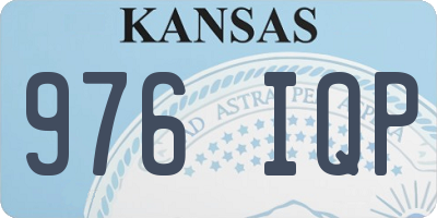 KS license plate 976IQP
