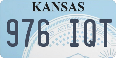 KS license plate 976IQT