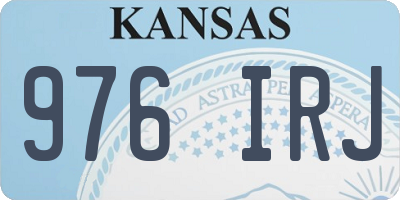KS license plate 976IRJ