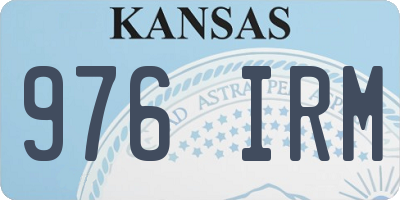 KS license plate 976IRM