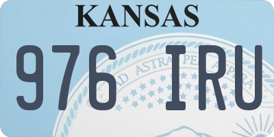 KS license plate 976IRU
