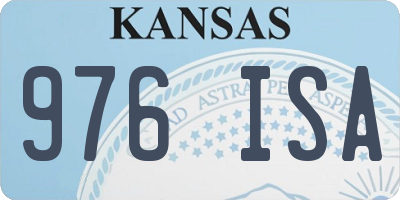 KS license plate 976ISA