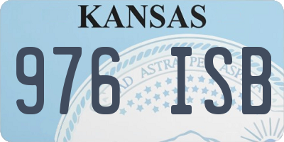 KS license plate 976ISB