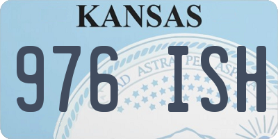 KS license plate 976ISH