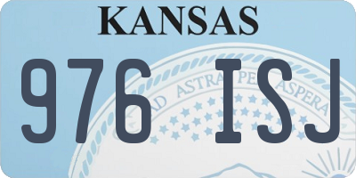 KS license plate 976ISJ