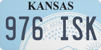 KS license plate 976ISK