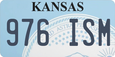KS license plate 976ISM