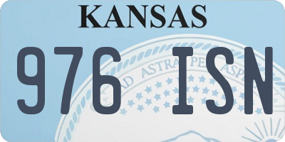 KS license plate 976ISN