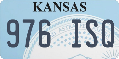 KS license plate 976ISQ