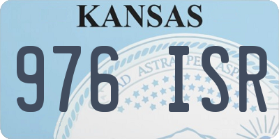 KS license plate 976ISR