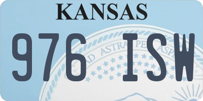 KS license plate 976ISW