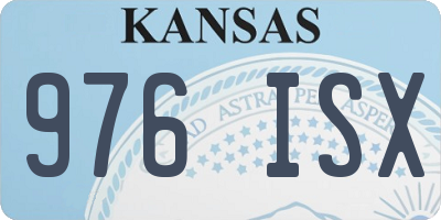 KS license plate 976ISX