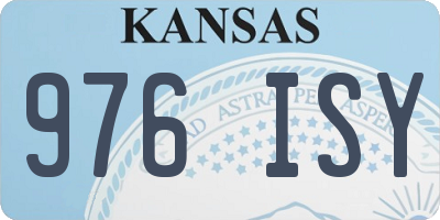 KS license plate 976ISY