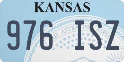 KS license plate 976ISZ