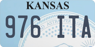 KS license plate 976ITA